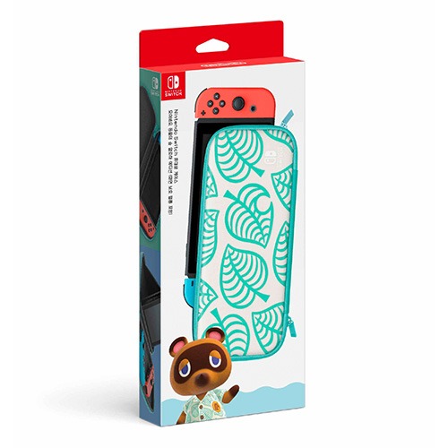 Nintendo Switch 휴대용 케이스 모여봐요 동물의 숲 알로하 에디션 (화면 보호 필름 포함)